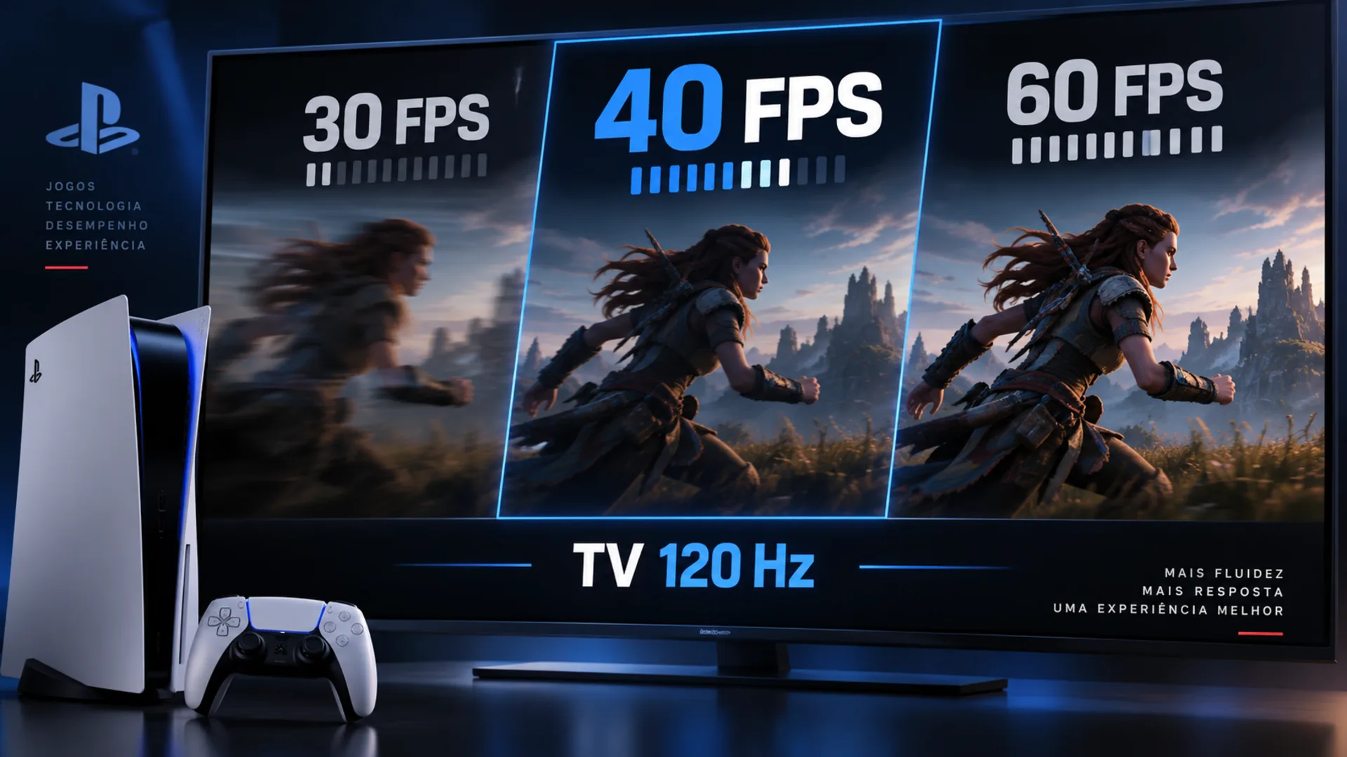 Por que 40 FPS em uma TV 120 Hz é tão melhor que 30 FPS?